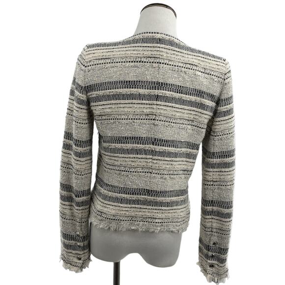 IRO Lizzie Bouclé Tweed Distressed Jacket - Picture 9 of 12